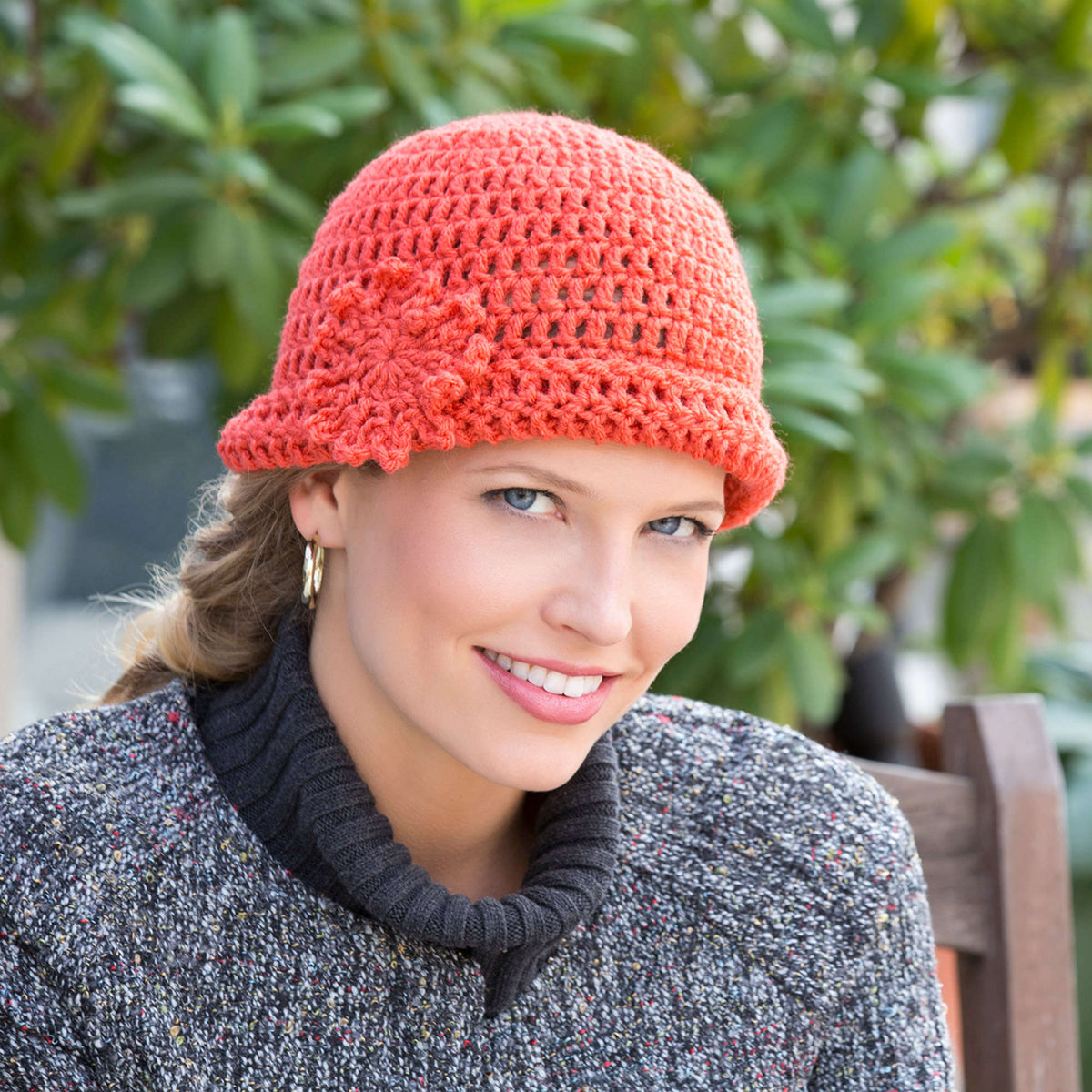 Crochet Hat made in Red Heart Super Saver Yarn