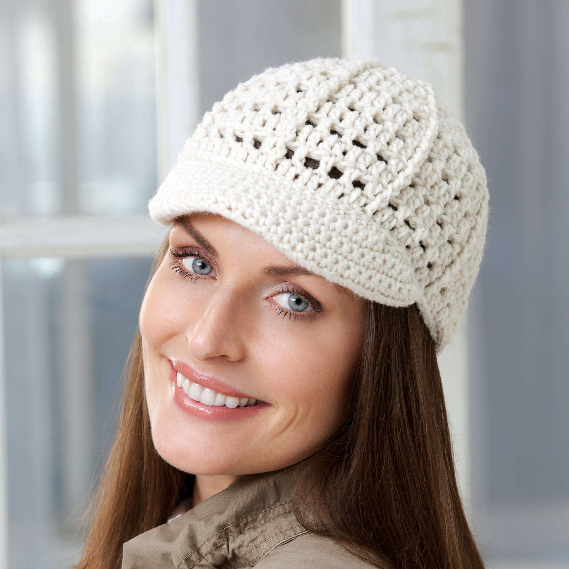 Free Red Heart Crochet Brimming With Fun Cap Pattern