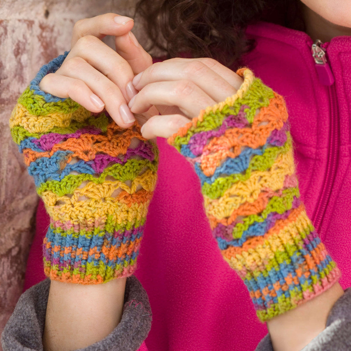 Crochet Hat made in Red Heart Heart & Sole Yarn