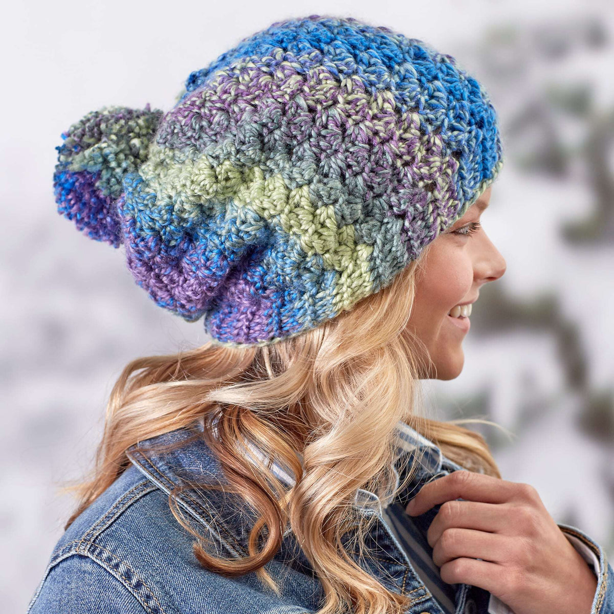 Crochet Hat made in Red Heart Yarn