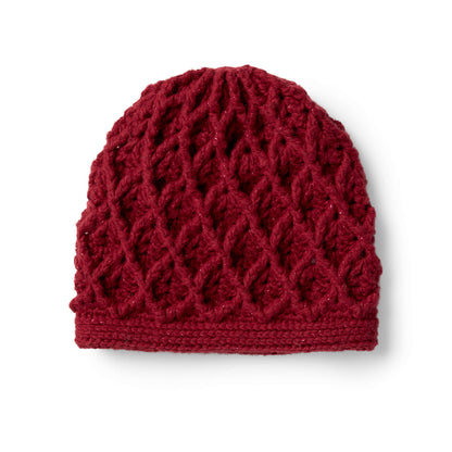 Red Heart Crochet Sparkle Hat S