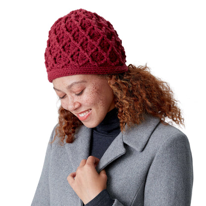 Red Heart Crochet Sparkle Hat S