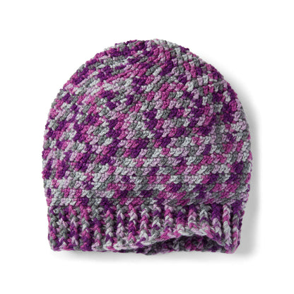 Red Heart Herringbone Crochet Hat Single Size