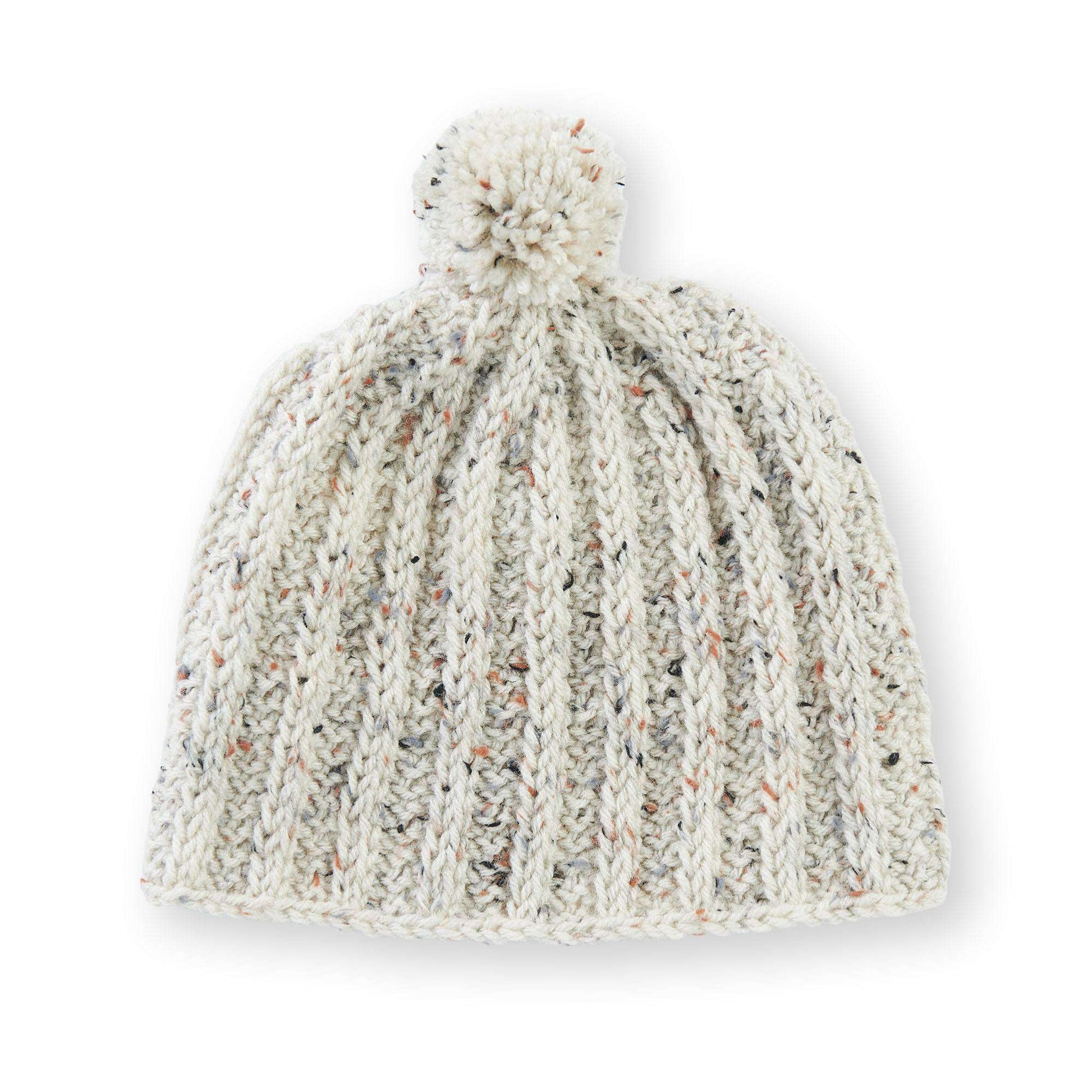 Free Easy Red Heart Tunisian Ribbed Hat Crochet Pattern | Yarnspirations