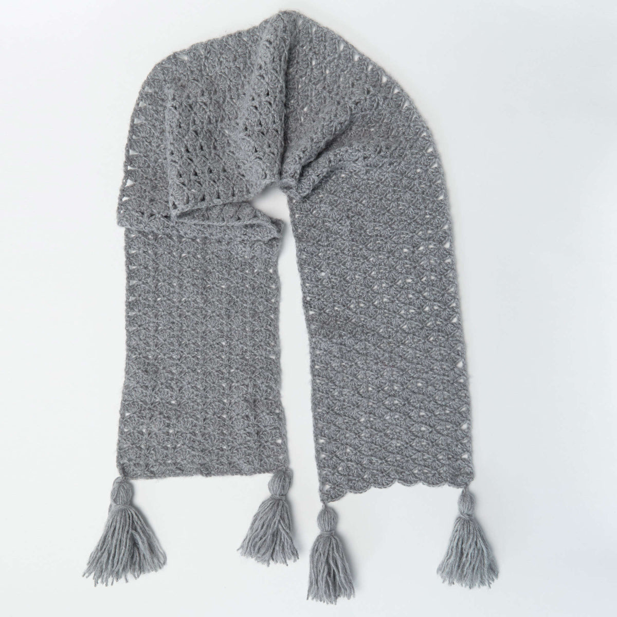 Crochet Scarf made in Red Heart Dreamy Yarn