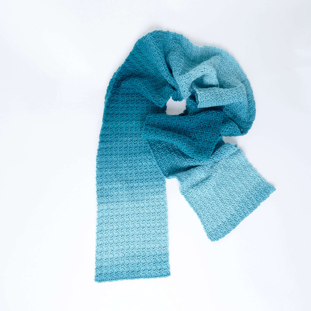 ombre crochet scarf
