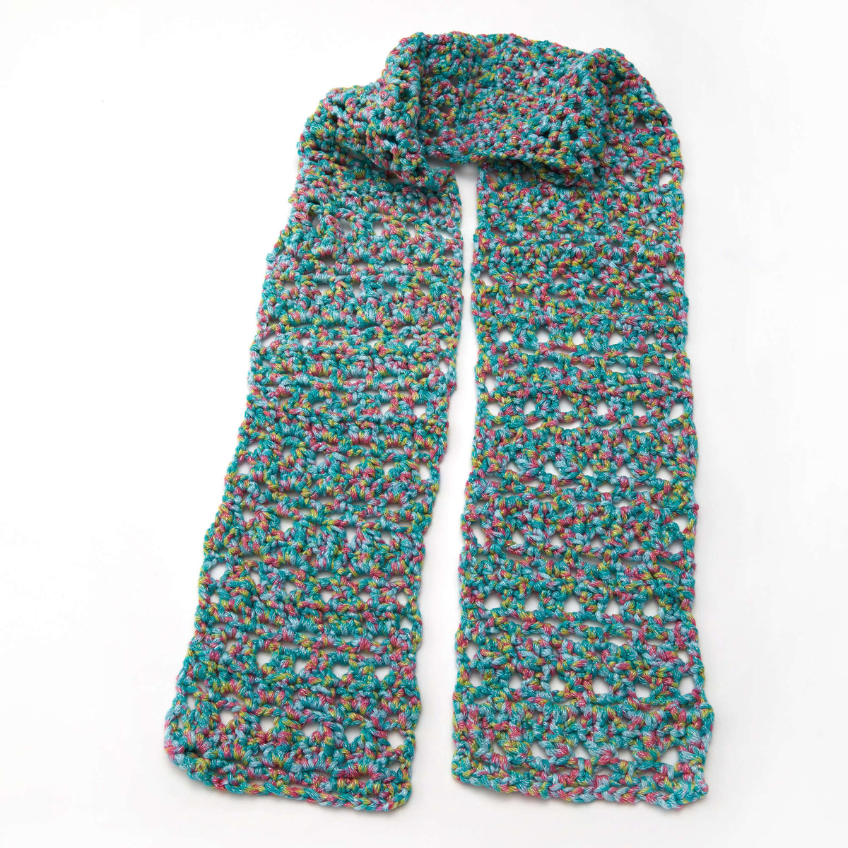 Crochet Scarf made in Red Heart Boutique Yarn