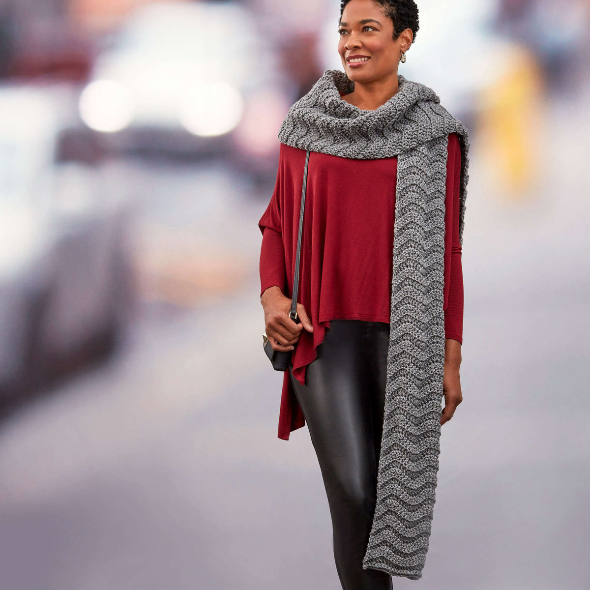 Crochet Scarf made in Red Heart Super Saver Yarn