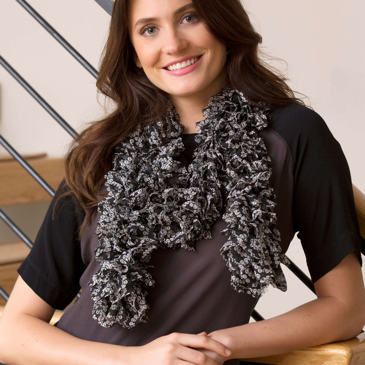 Crochet Ruffles made in Red Heart Boutique Yarn