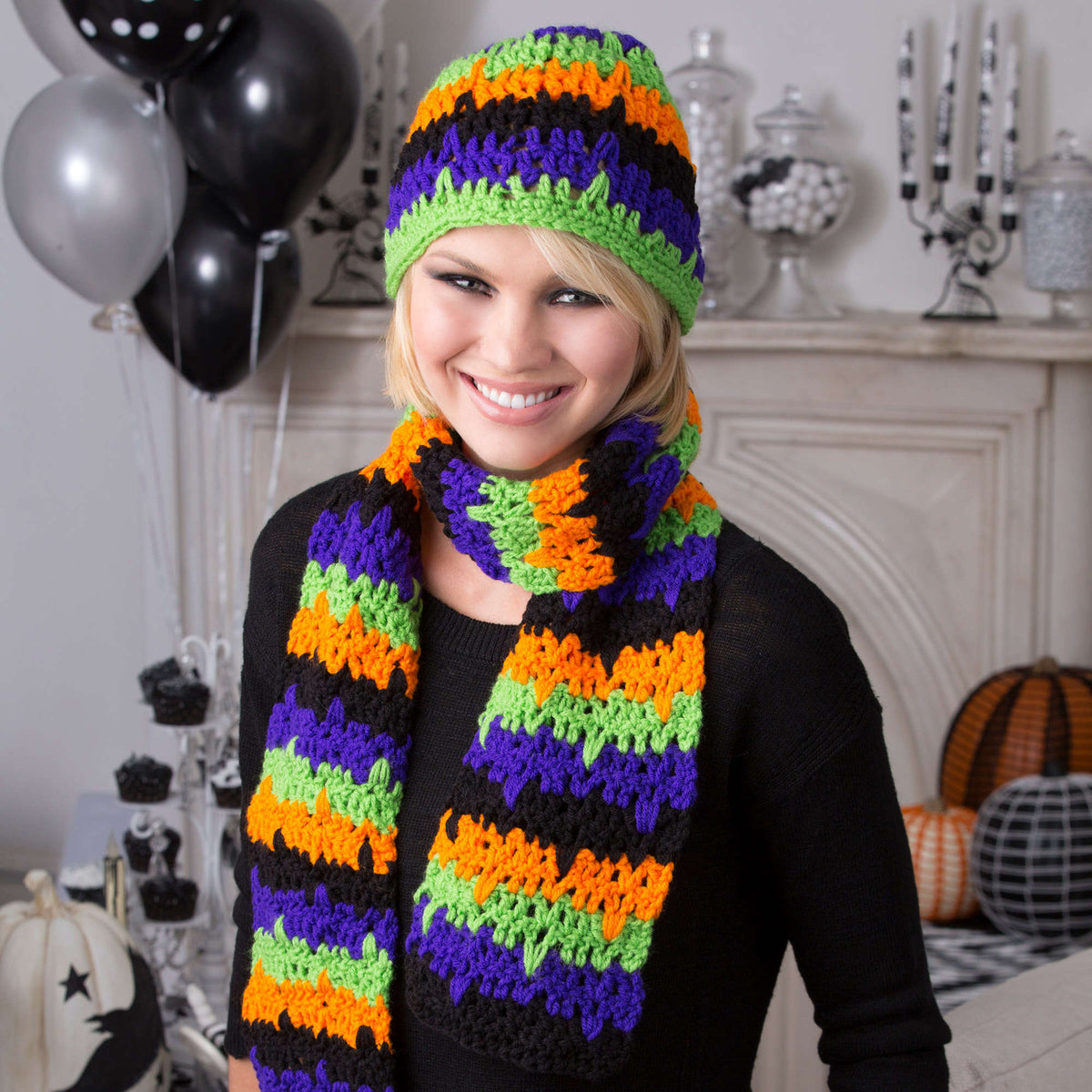 Crochet Scarf made in Red Heart Super Saver Yarn