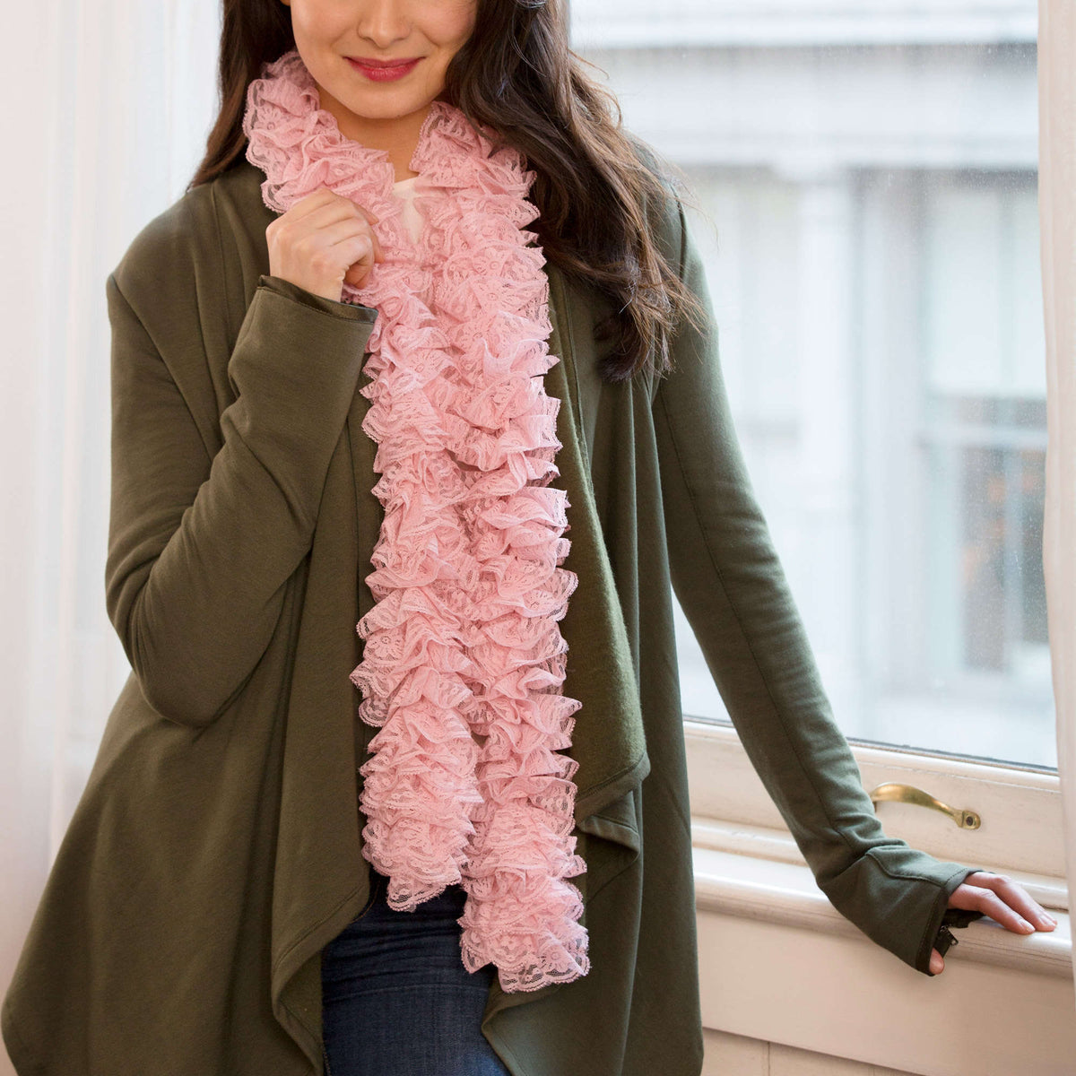 Crochet Scarf made in Red Heart Boutique Yarn