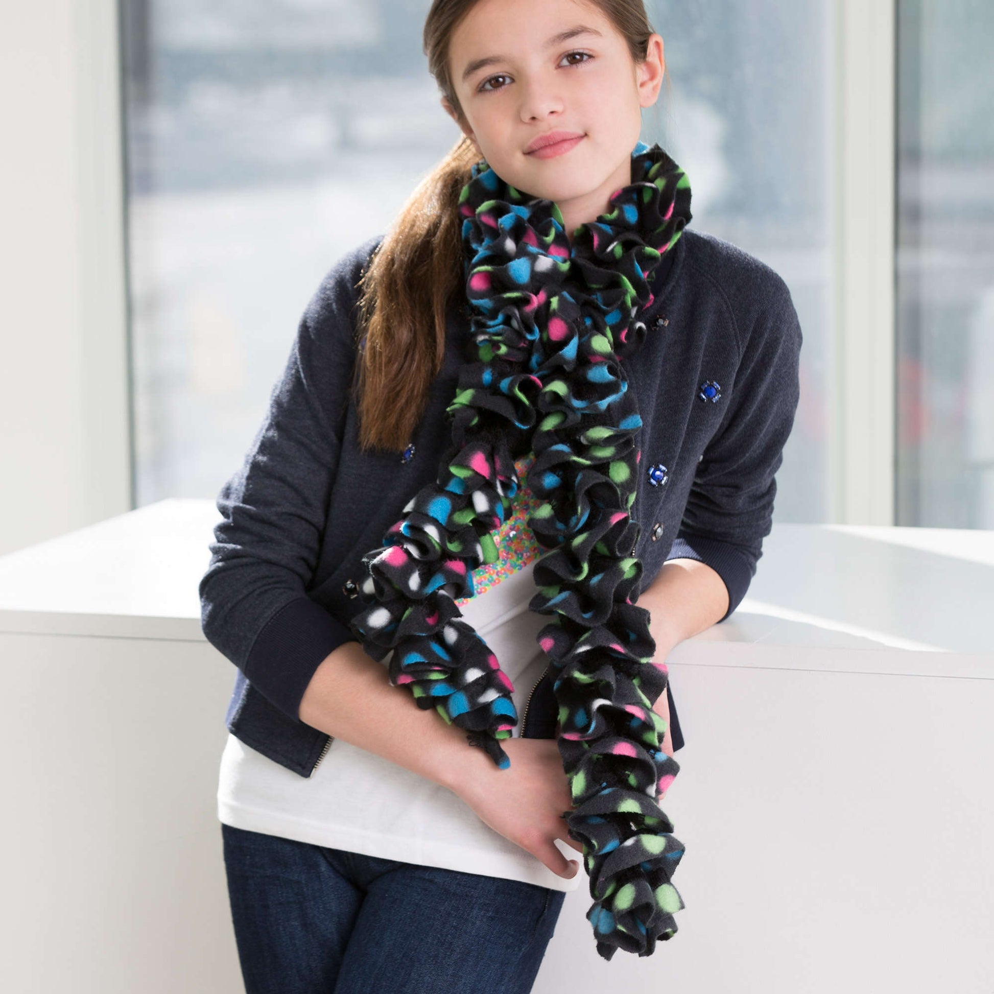 Free Red Heart Into The Wild Scarf Crochet Pattern