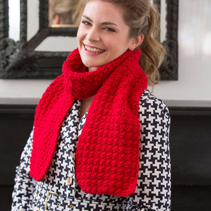 Red Heart Crochet Berry Stitch Scarf Red Heart Crochet Berry Stitch Scarf