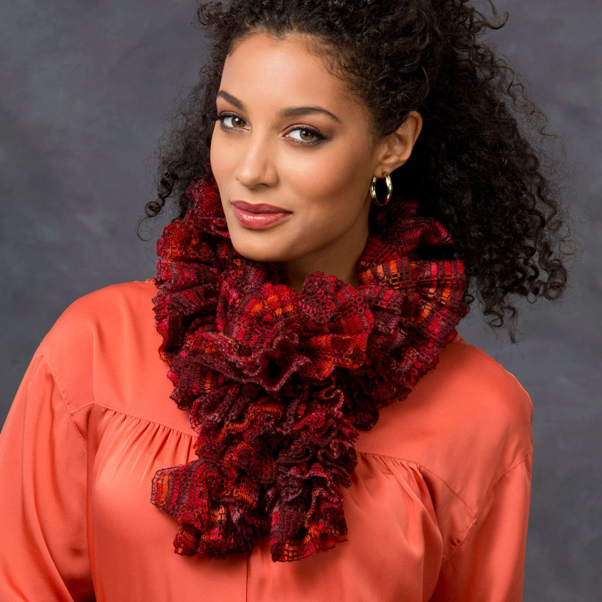 Crochet Scarf made in Red Heart Boutique Yarn