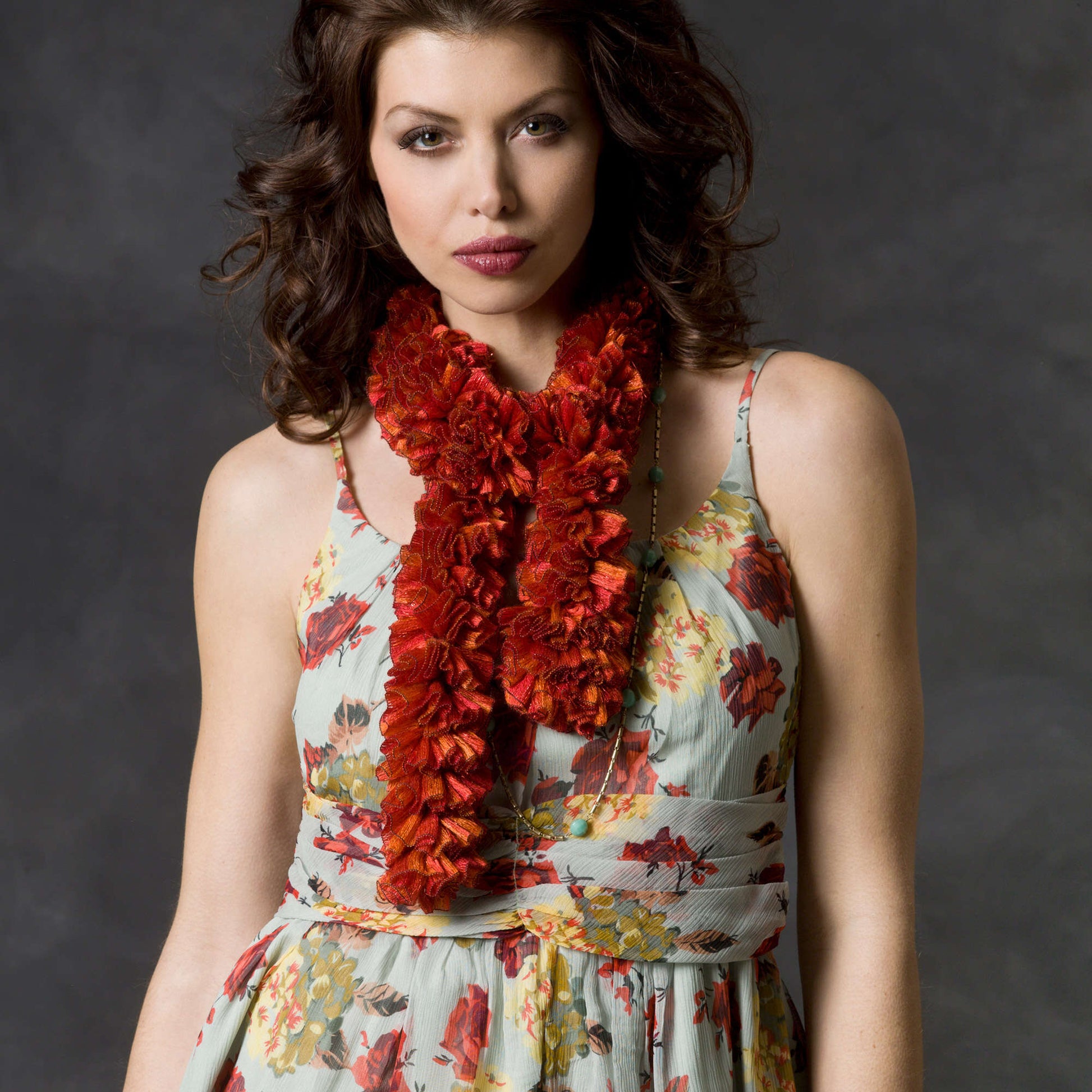 Free Red Heart Angelina's Scarf Crochet Pattern