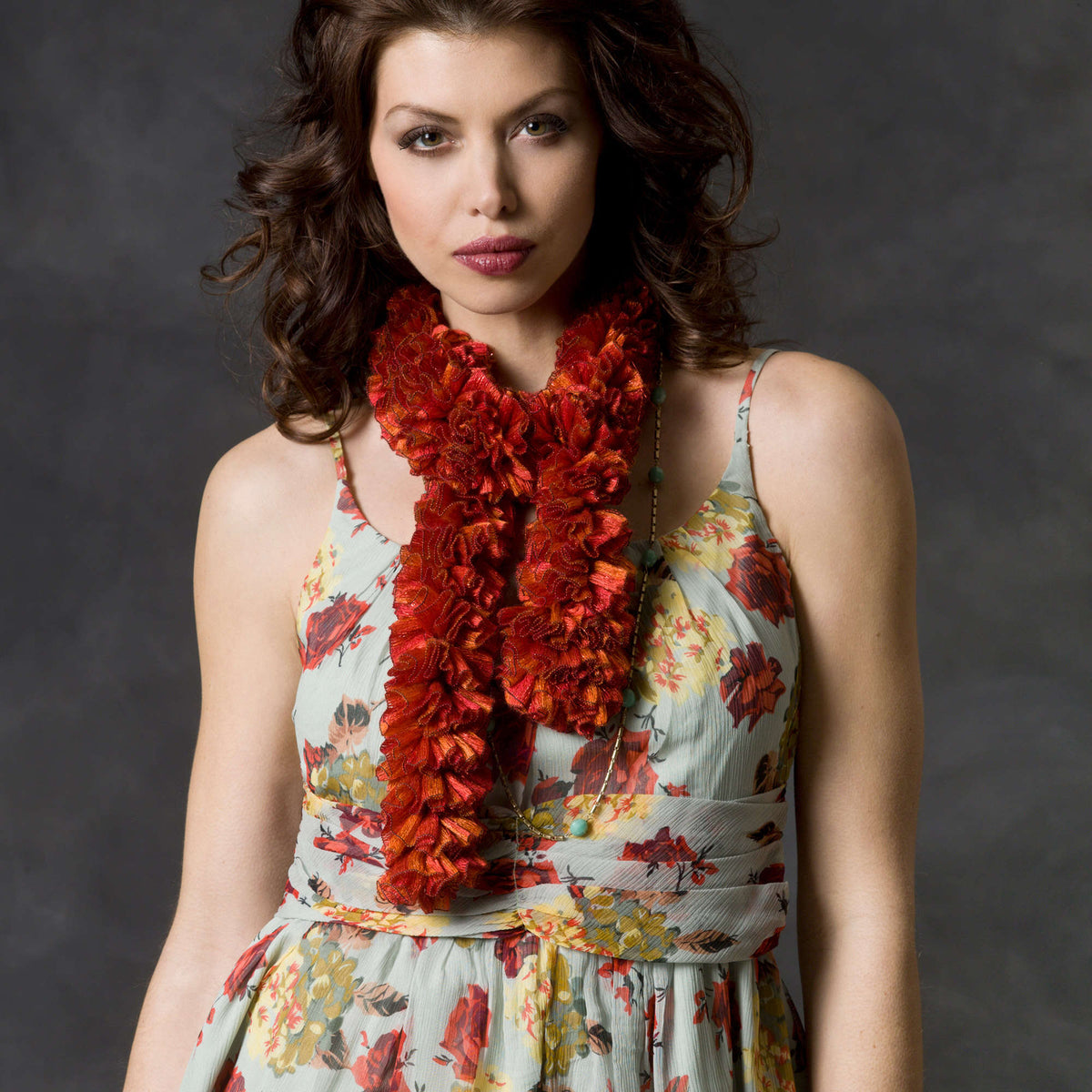 Crochet Scarf made in Red Heart Boutique Yarn
