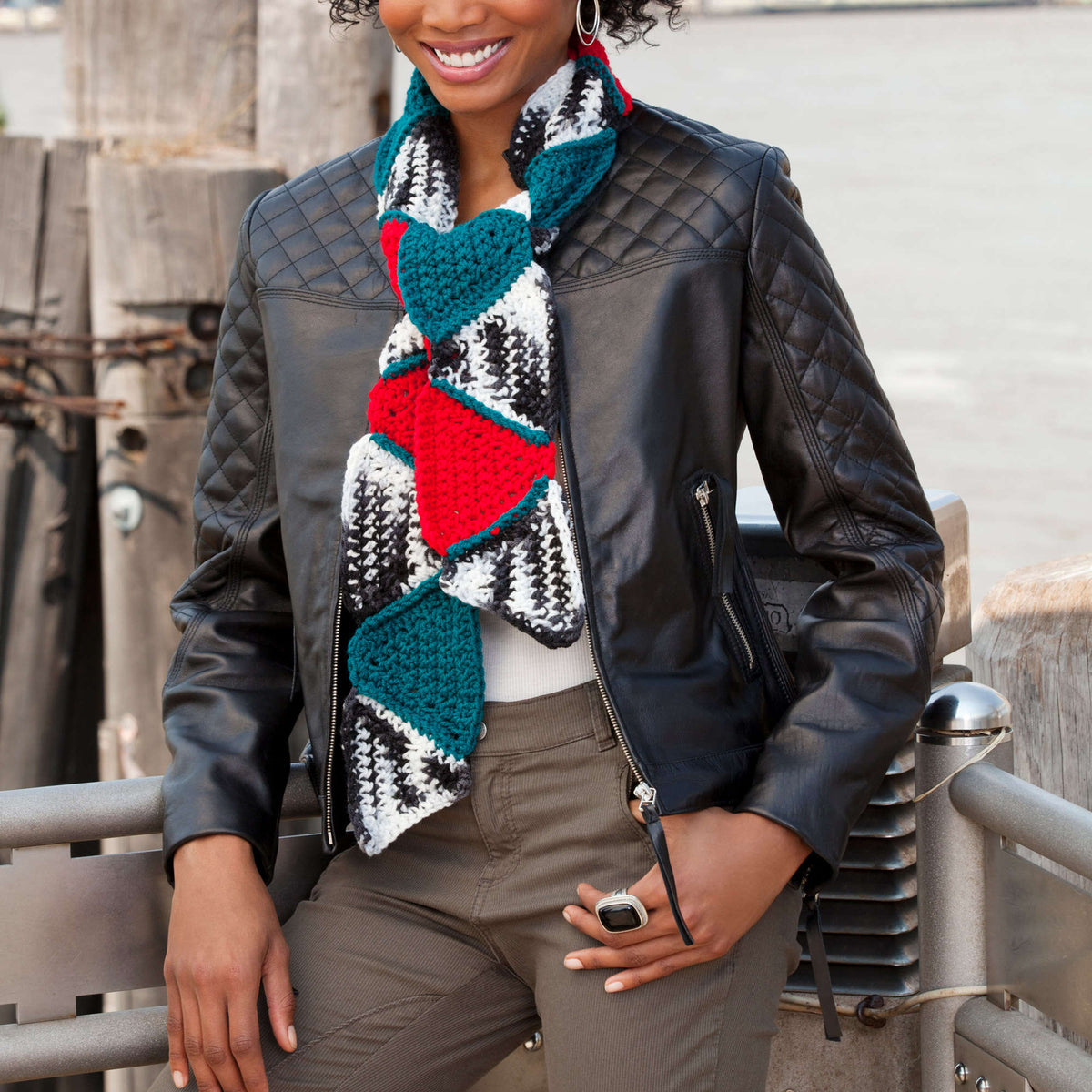 Crochet Scarf made in Red Heart Super Saver Yarn