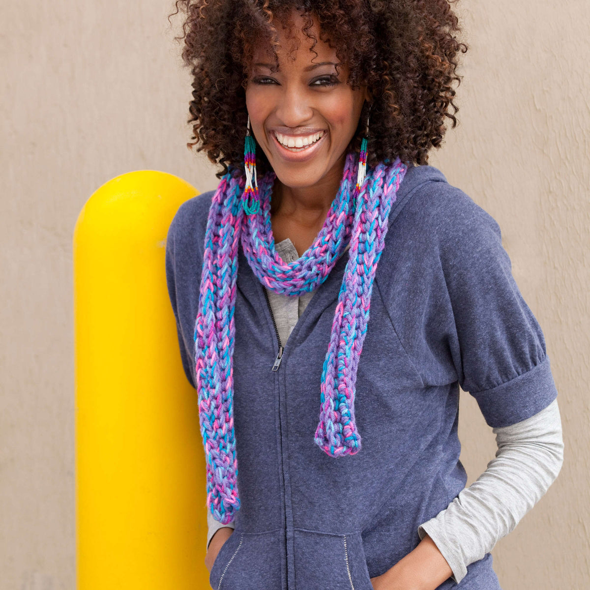 Crochet Scarf made in Red Heart Super Saver Yarn