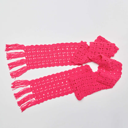 Red Heart Crochet Cosmo Scarf Crochet Scarf made in Red Heart Super Saver Yarn
