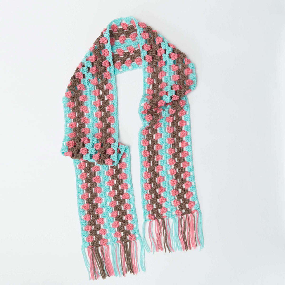 Crochet Scarf made in Red Heart Super Saver Yarn