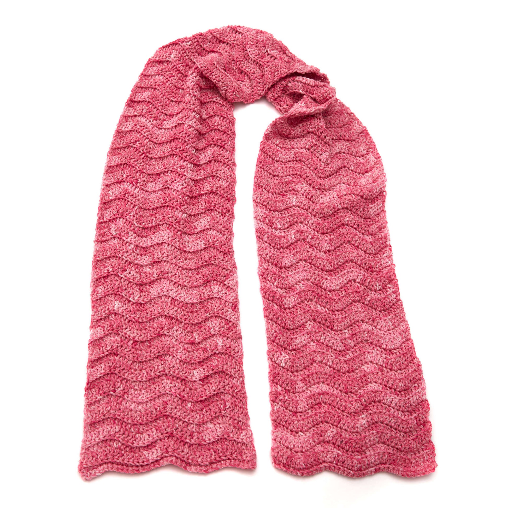 Free Red Heart Crochet Speckled Super Scarf Pattern