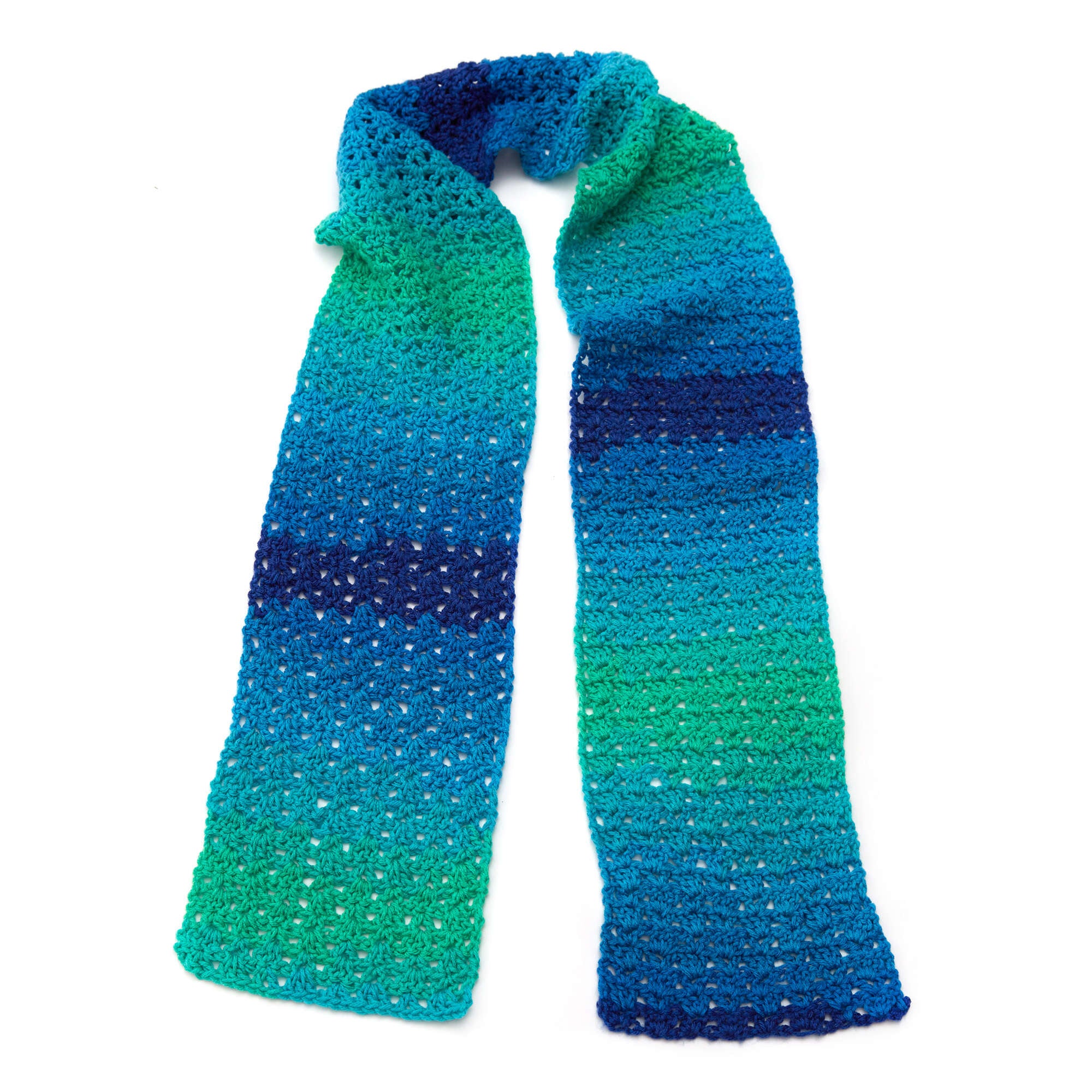 Free Easy Red Heart Jazzy Striping Scarf Crochet Pattern