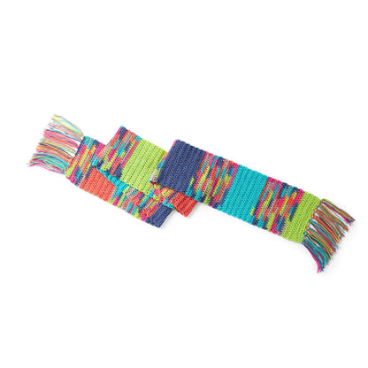 Red Heart Easy Block Crochet Scarf Party Time