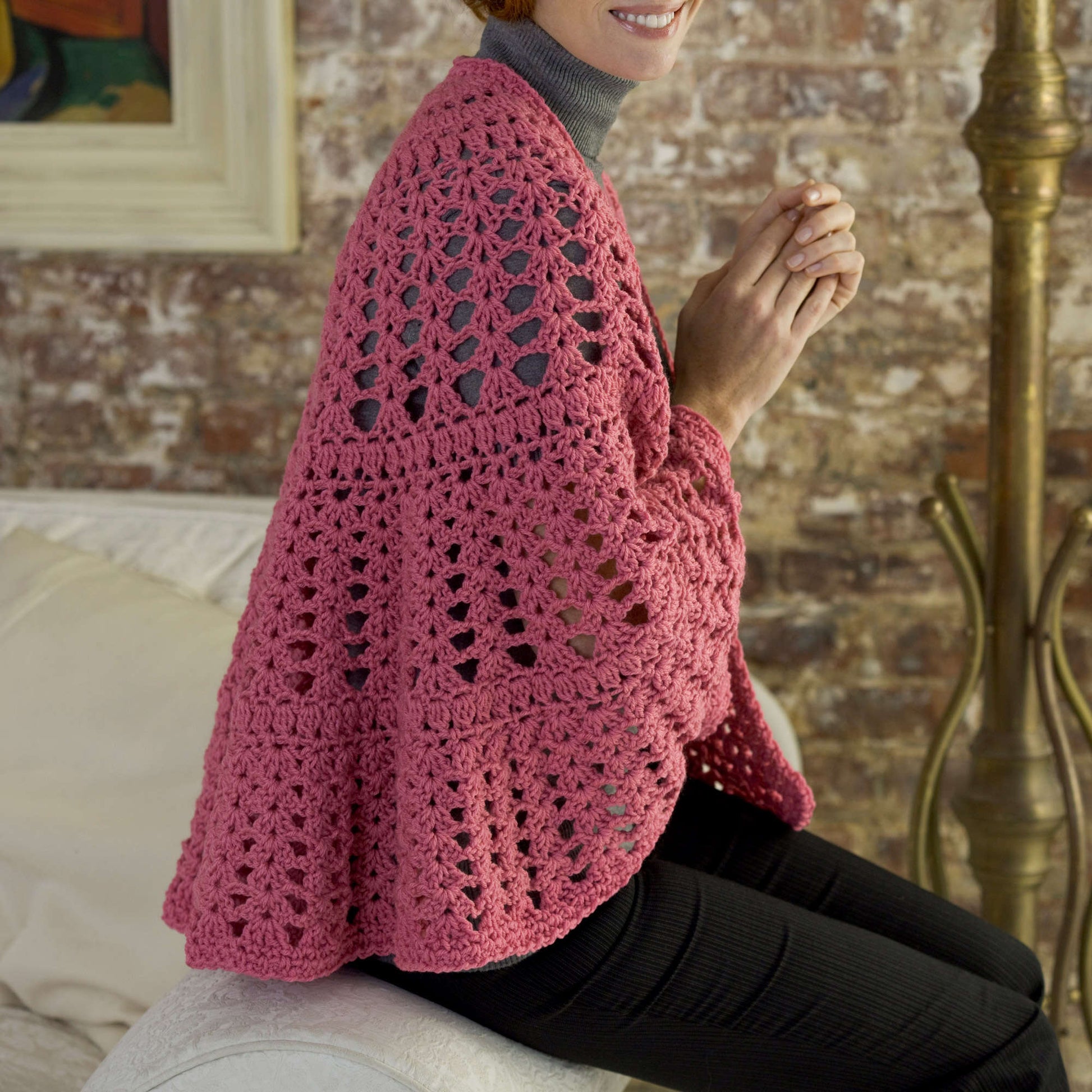 Free Red Heart Crochet Be A Friend Shawl Pattern