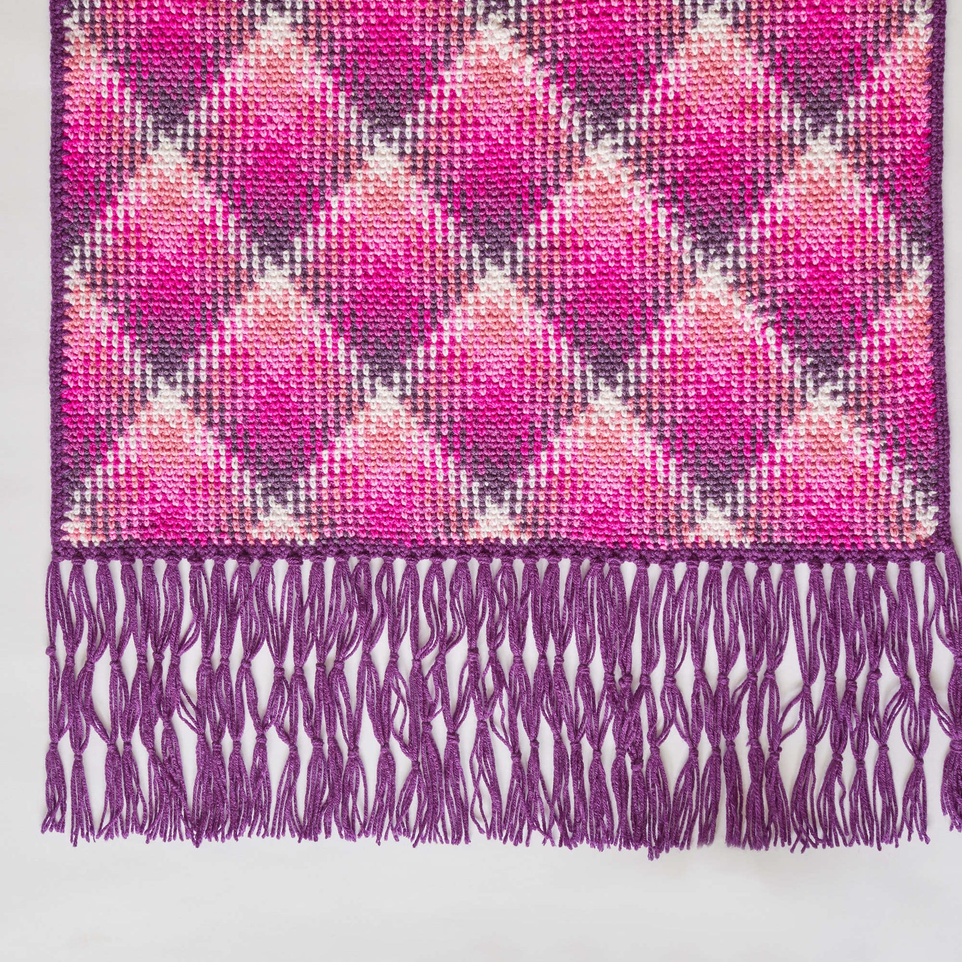 A Walker in the City Scarf: planned color pooling