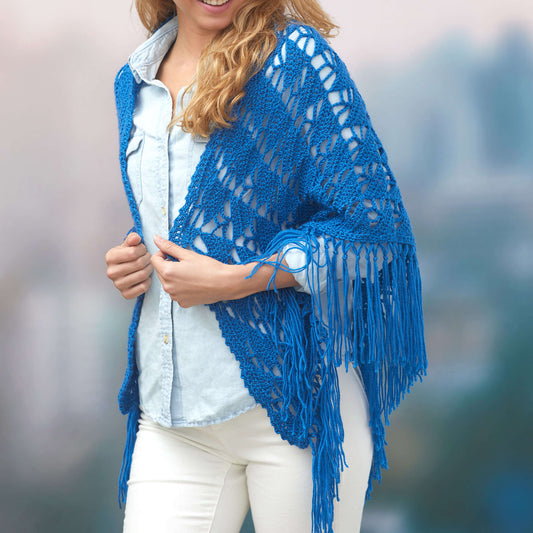 Crochet Shawl made in Red Heart Fashion Soft Yarn