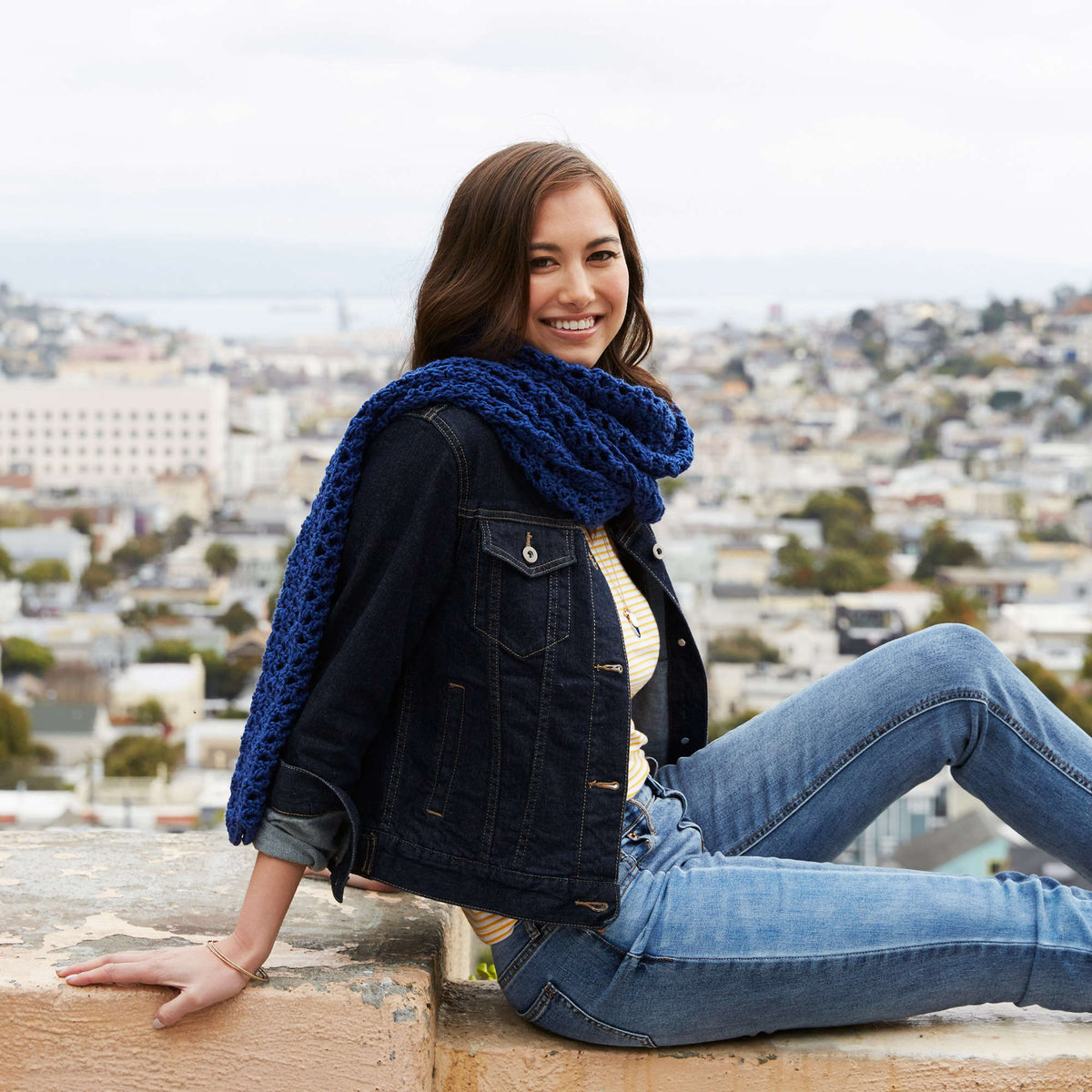 Crochet Shawl made in Red Heart Chic Sheep Yarn