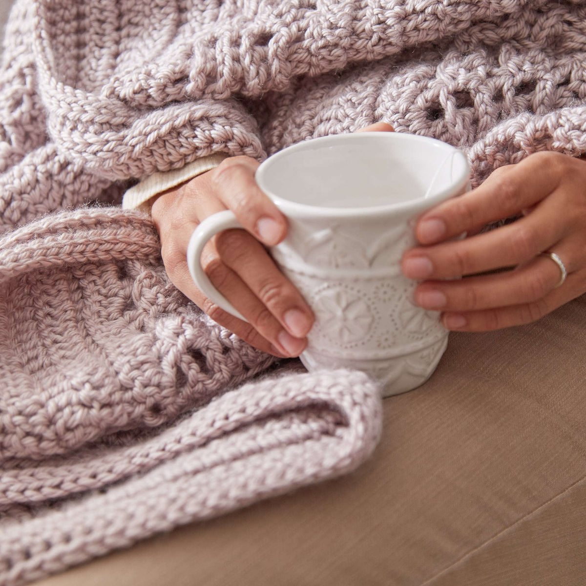 Crochet Wrap made in Red Heart Soft Essentials Yarn