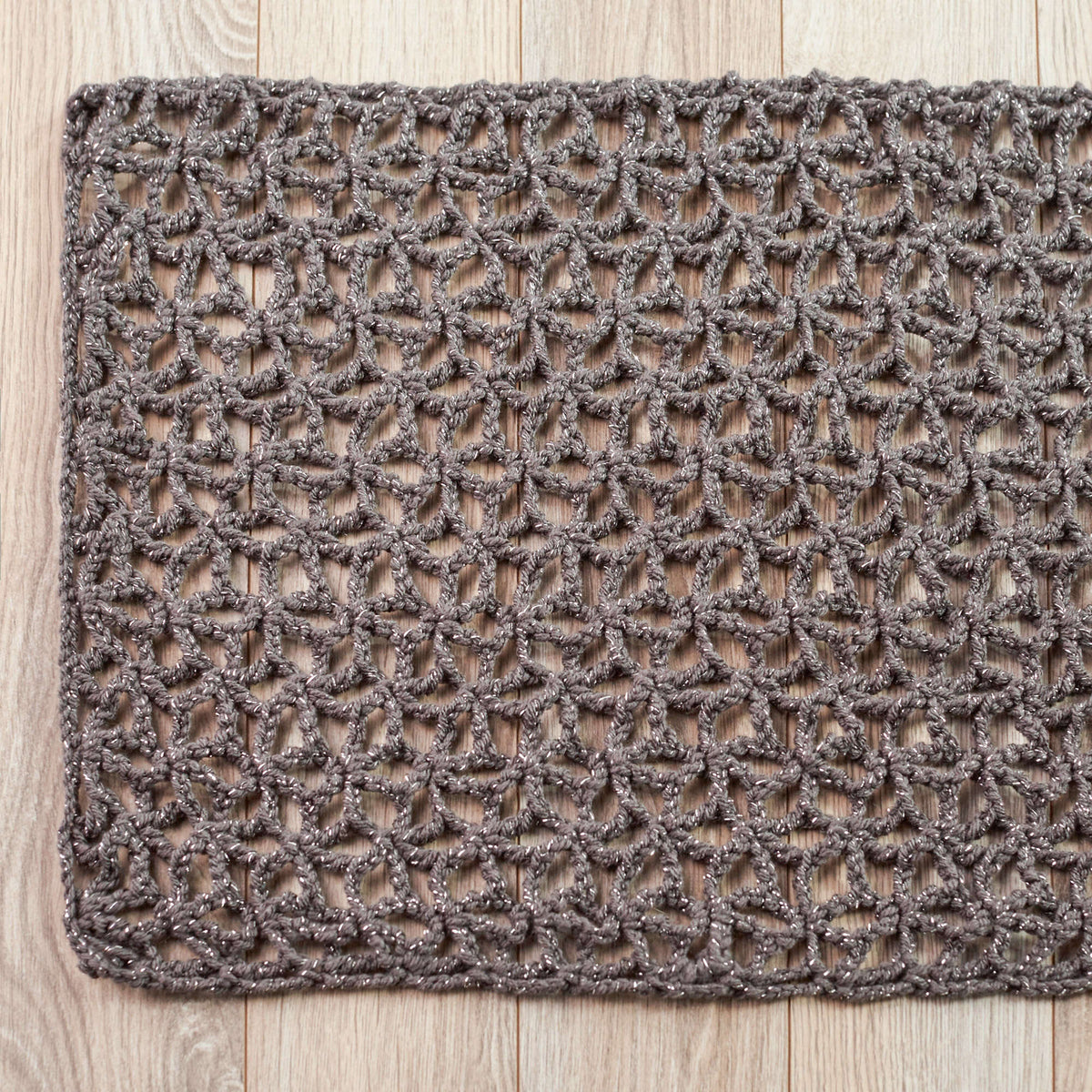 Crochet Wrap made in Red Heart With Love Metallic Yarn