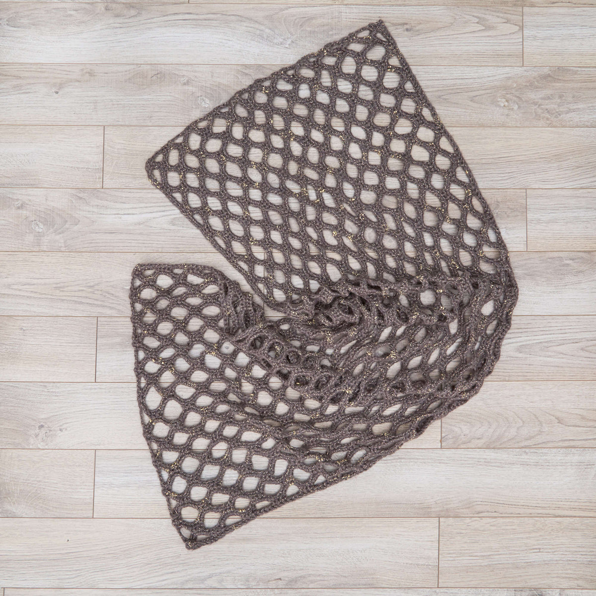 Crochet Shawl made in Red Heart Boutique Yarn