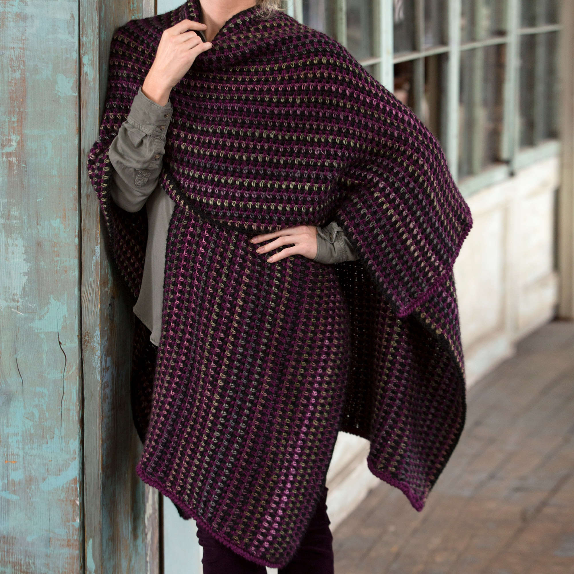 Free Ruana Crochet Pattern EASY CROCHET RUANA Free Crochet Pattern