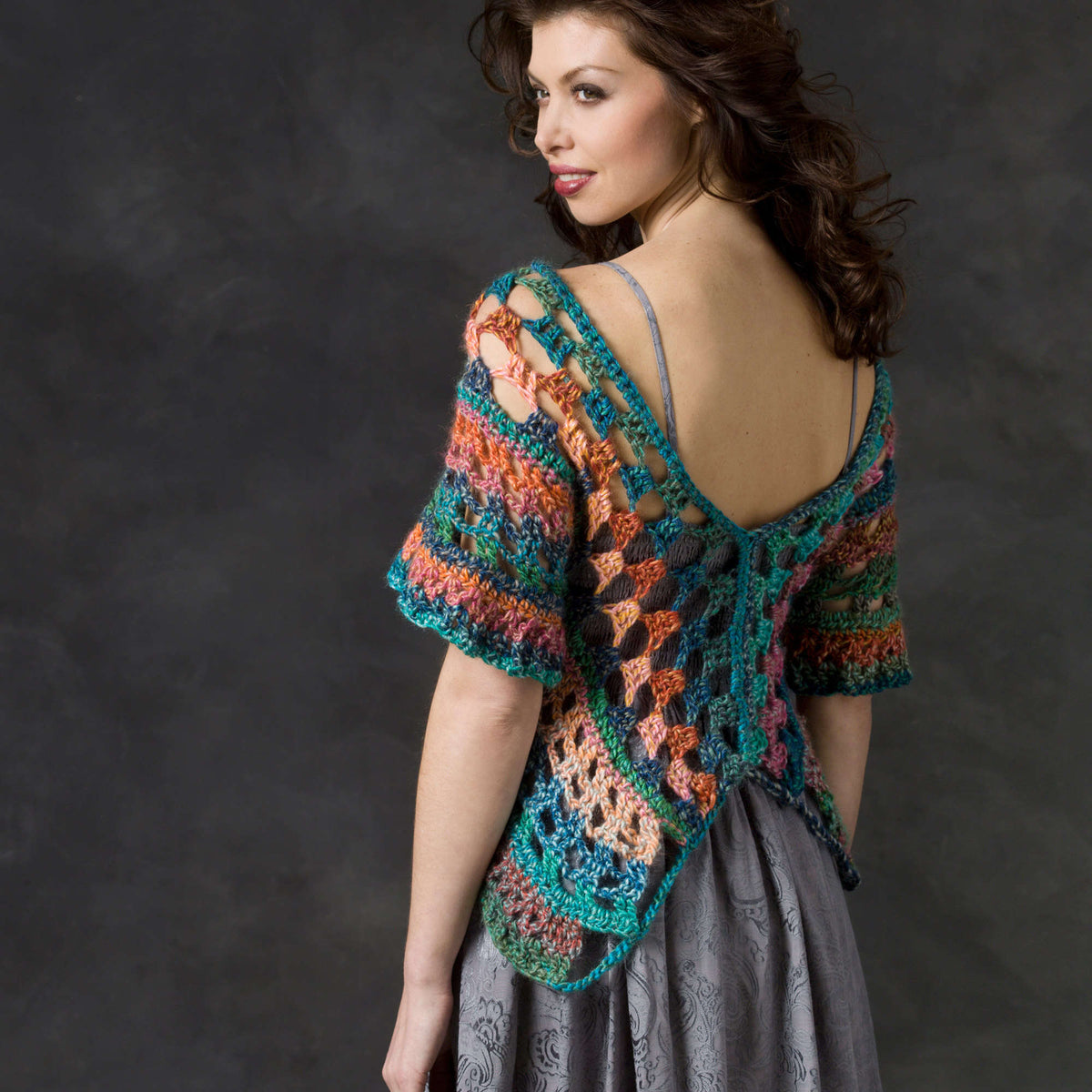 Crochet Wrap made in Red Heart Boutique Yarn