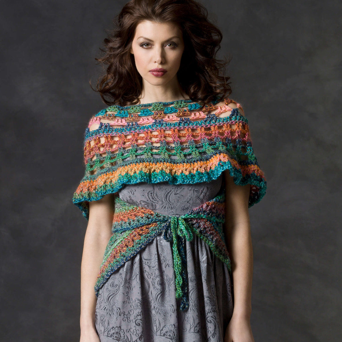 Crochet Wrap made in Red Heart Boutique Yarn