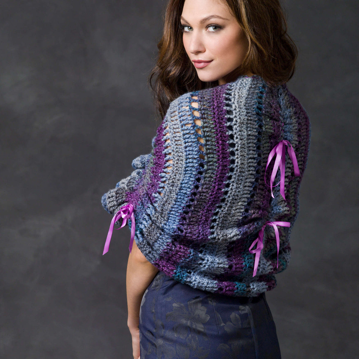 Crochet Wrap made in Red Heart Boutique Yarn