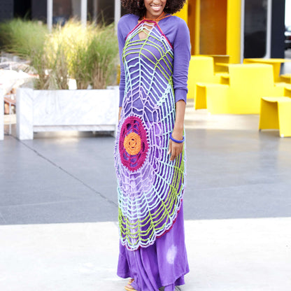 Red Heart Crochet Versatile Circle Wrap Crochet Wrap made in Red Heart Soft Yarn