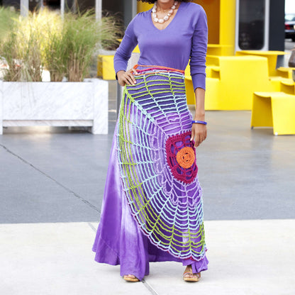 Red Heart Crochet Versatile Circle Wrap Crochet Wrap made in Red Heart Soft Yarn