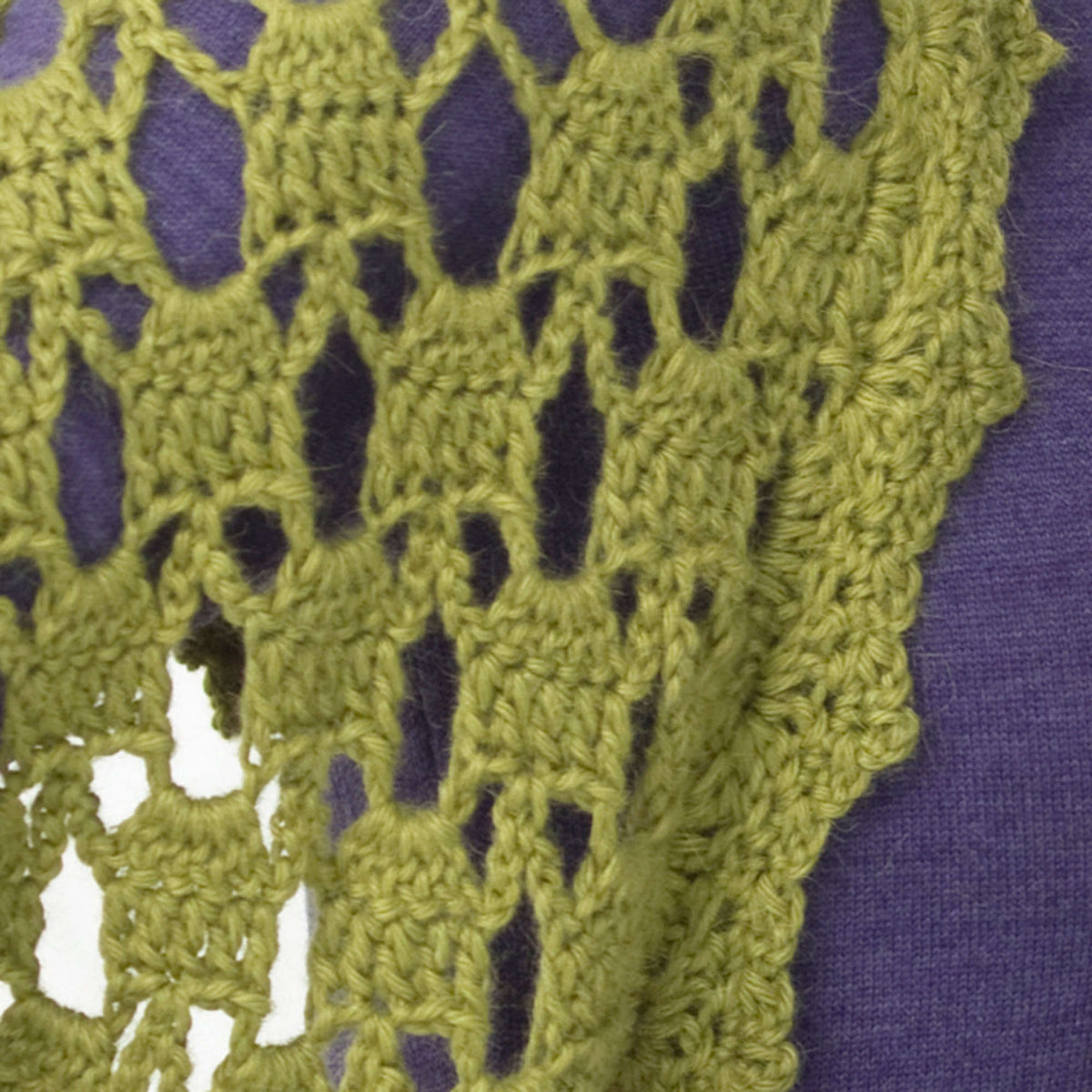 Crochet Shawl made in Red Heart Mystic Yarn