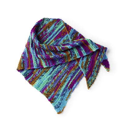 Red Heart Crochet Proud Peacock Shawl Crochet Shawl made in Red Heart Yarn