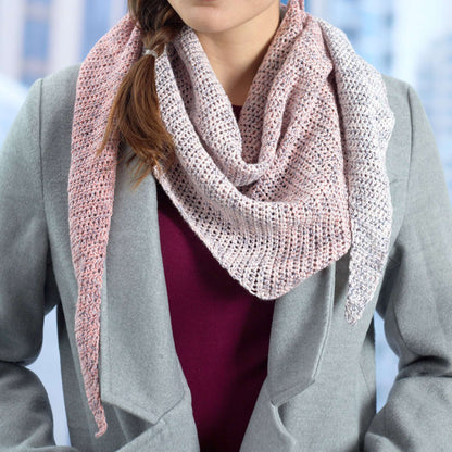 Red Heart Crochet Peony Shawl Single Size