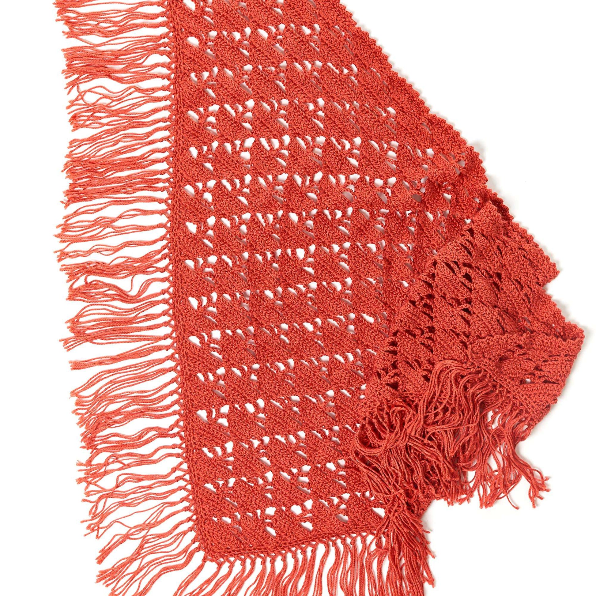Free Red Heart Crochet Boho Vibe Shawl Pattern
