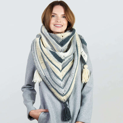 Red Heart Speedy & Snug Crochet Shawl Crochet Shawl made in Red Heart Super Saver O'Go yarn