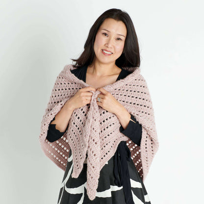 Red Heart Easy Crochet Triangle Shawl Single Size