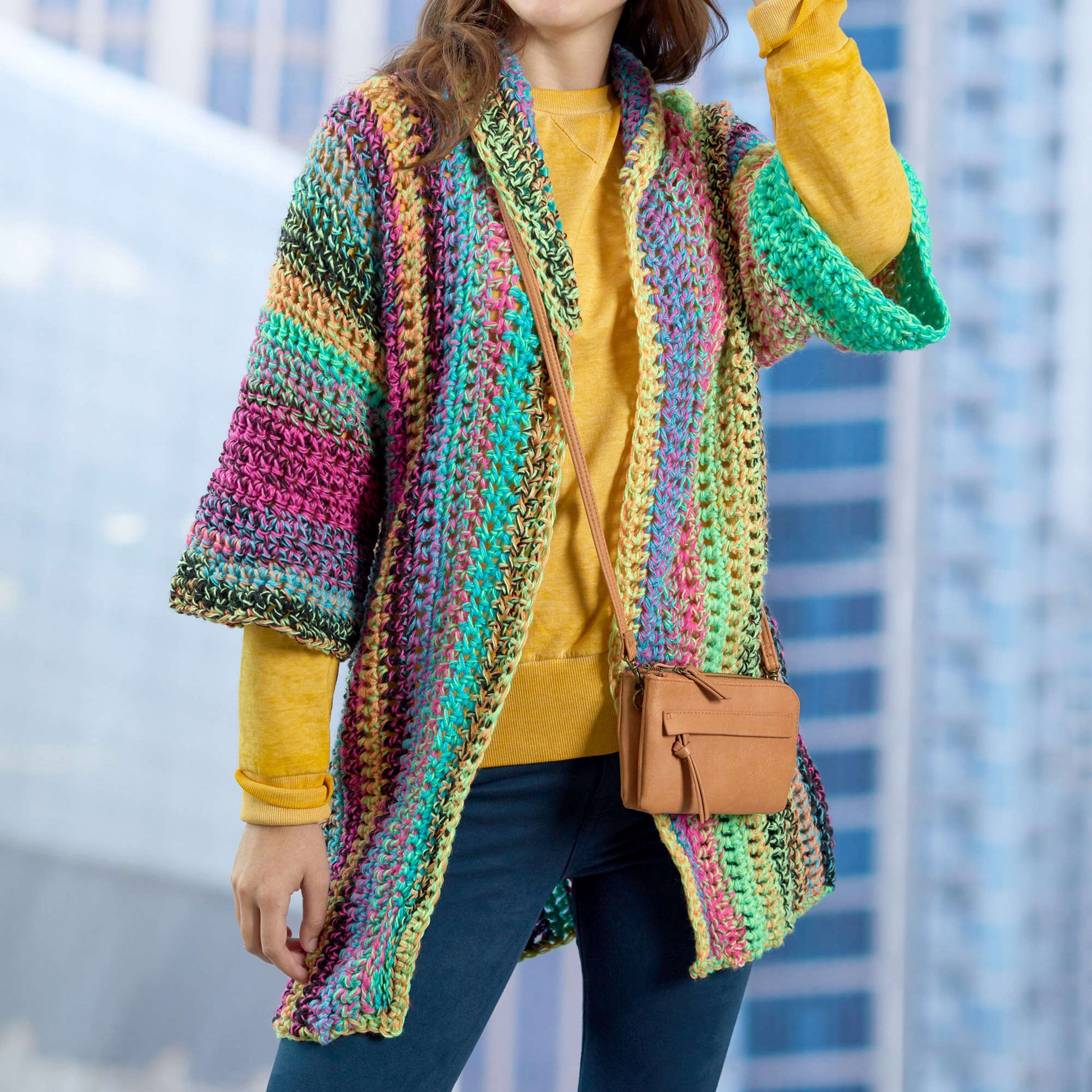 Free Red Heart Easy-to-Wear Crochet Cardigan Pattern Yarnspirations