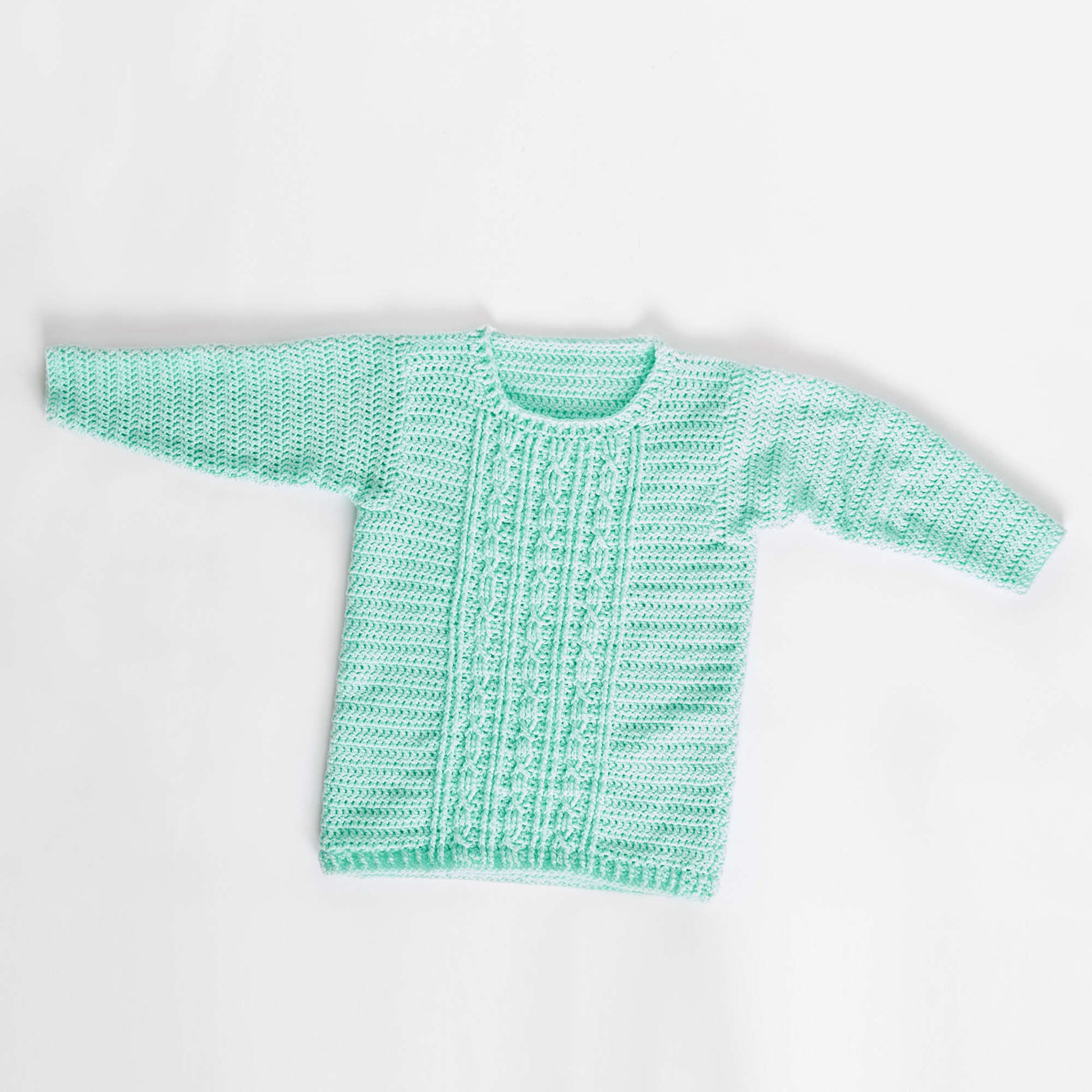 Red Heart Gotta Have It Cable Crochet Sweater