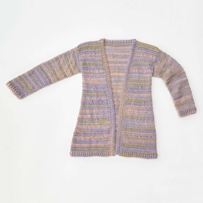 Red Heart Around-Town Crochet Cardigan Crochet Cardigan made in Red Heart Boutique Yarn