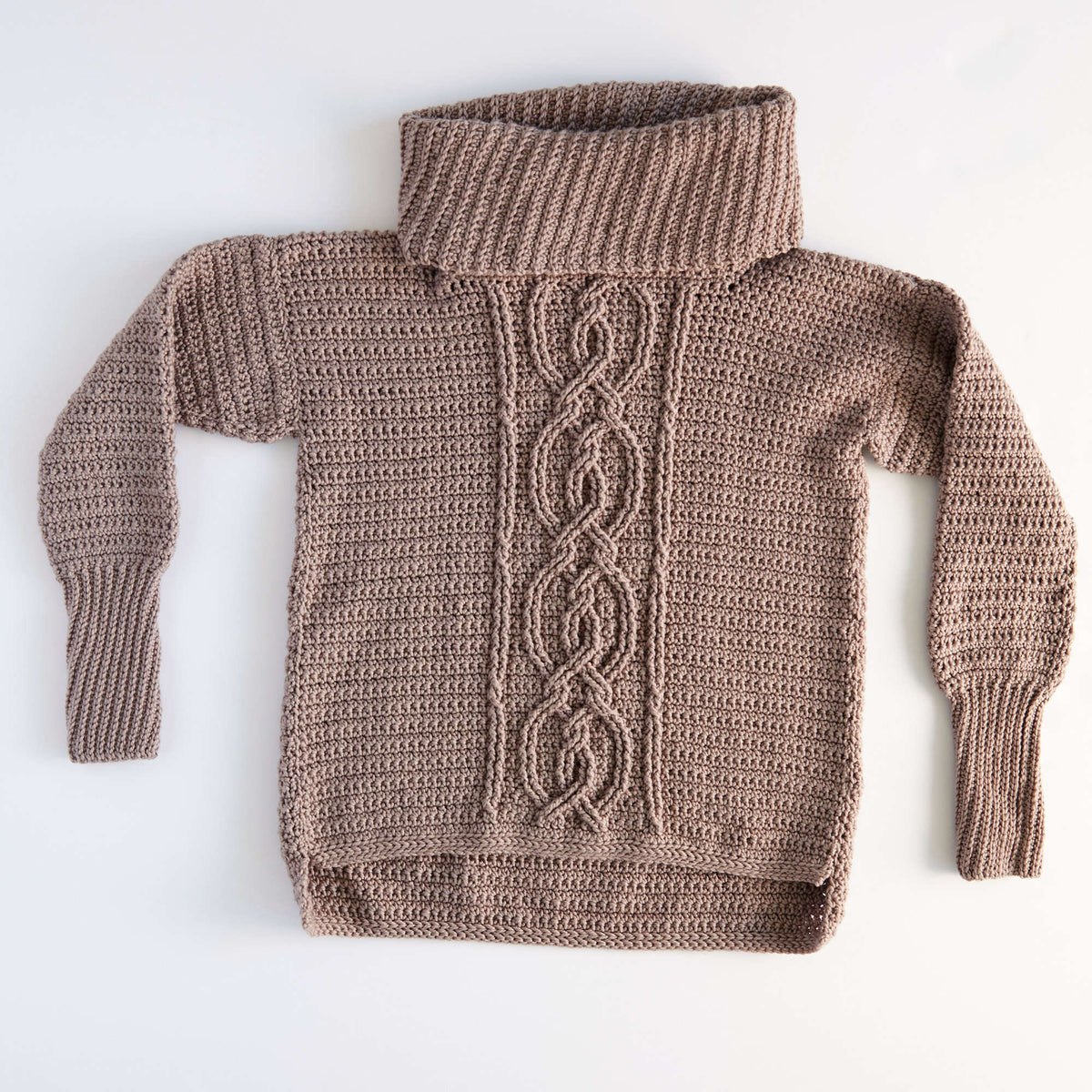 Crochet Sweater made in Red Heart Chic Sheep Yarn